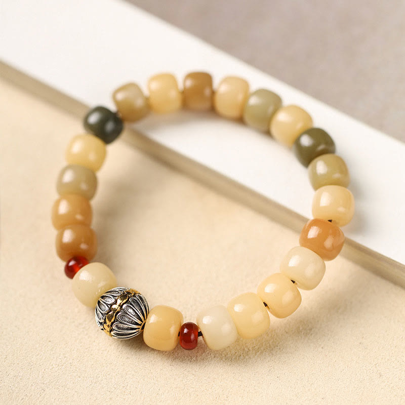 Buddha Stones Natural Bodhi Seed The Lord of the Corpse Forest Om Mani Padme Hum Wisdom Bracelet Bracelet BS 16