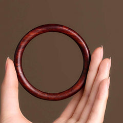 Buddha Stones Tibetan Small Leaf Red Sandalwood Ebony Green Sandalwood Protection Bracelet Bangle - image 0