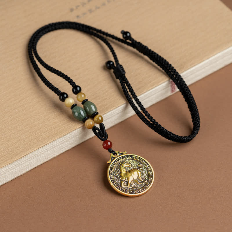 12 Chinese Zodiac Blessing Wealth Fortune Necklace Pendant Necklaces & Pendants BS Horse