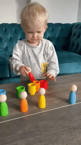 Montessori Toy easily recognize the main colors