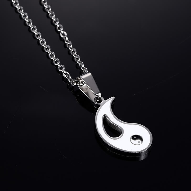 2pcs Yin Yang Pendant Couple Necklace Necklace BS 8