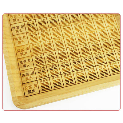Buddha Stones Feng Shui Bamboo Bagua Map Harmony Energy Map Bagua Map BS 21