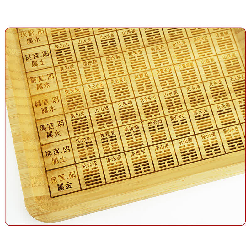 Buddha Stones Feng Shui Bamboo Bagua Map Harmony Energy Map Bagua Map BS 21