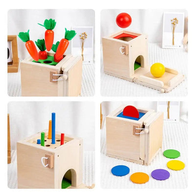 Boîte multifonctionnelle Montessori 6 en 1 pour l'éveil et l'intelligence