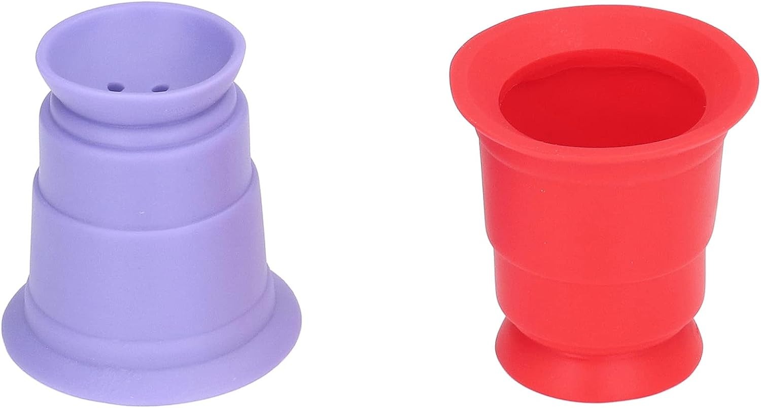 Fidtoy Gobelets empilables souples et colorés en caoutchouc, 6 pièces, jouet de bain pour bébé pour l'apprentissage précoce