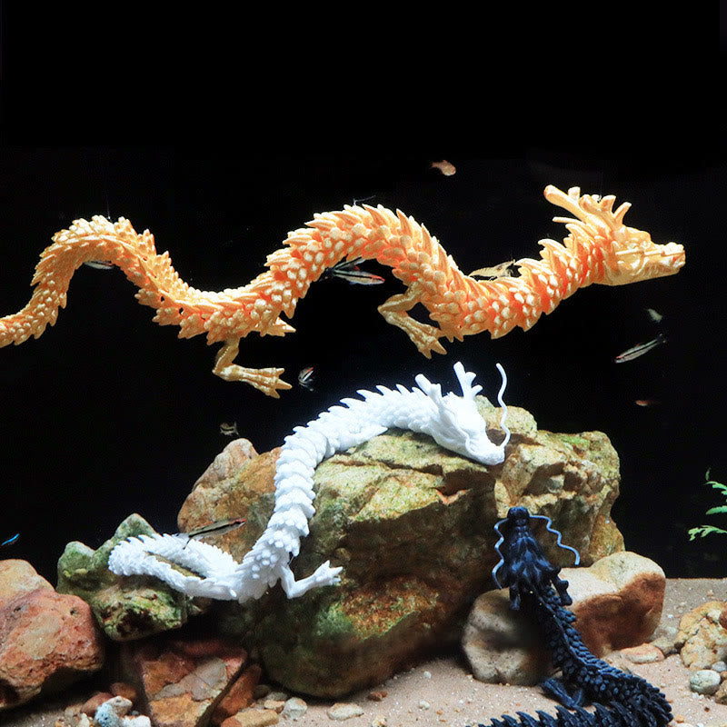 Buddha Stones Feng Shui Dragon Luminous 3D Printed Dragon Luck Success Home Decoration Decorations BS 1