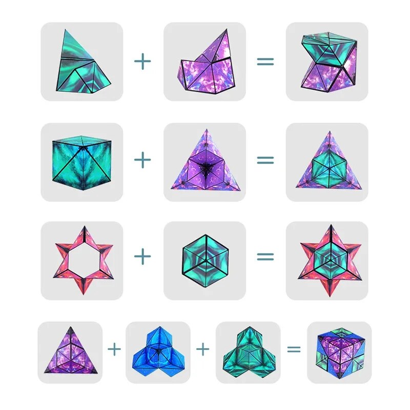 Cubo Montessori Magnético Mágico Transformable