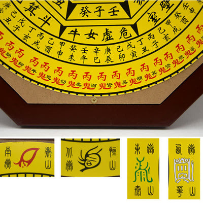 Buddha Stones Feng Shui Bagua Map Balance Energy Map Wall Clock Bagua Map BS 25