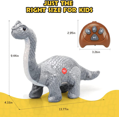 Fidtoy Plush Remote Control Dinosaur Toy with Talkback and Music