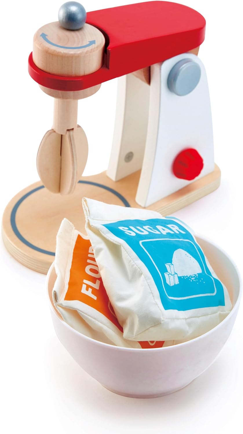 Fidtoy Wooden Kitchen Mixer Toy Pretend Play Baking Set
