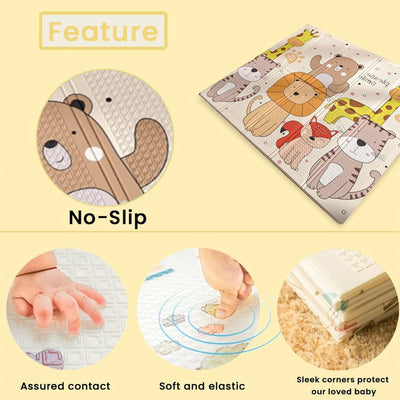Alfombra de Juego Plegable para Bebés y Niños