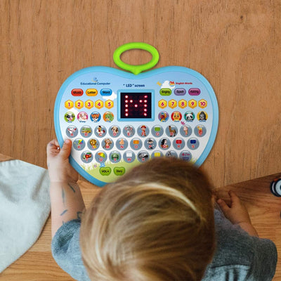 Fidtoy Ordinateur Éducatif Apple avec Écran LED pour Enfants
