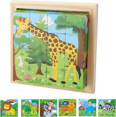 CubePuzzle – Ludique et éducatif – Puzzle 3D en bois