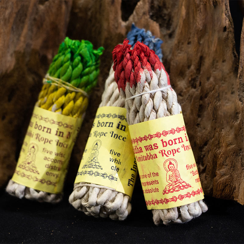 Buddha Stones Nepal Rope Incense Purify Healing Meditation Incense - image 0