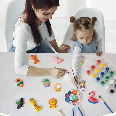 Kit de manualidades de jardín para niños Fidtoy Mould and Paint