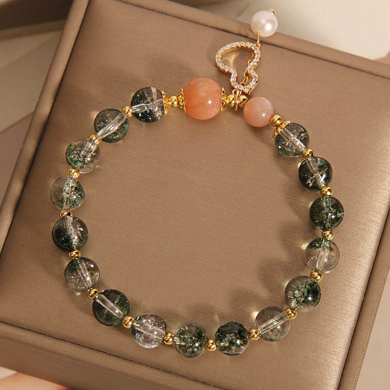 Buddha Stones Green Phantom Gourd Charm Confidence Bracelet 4