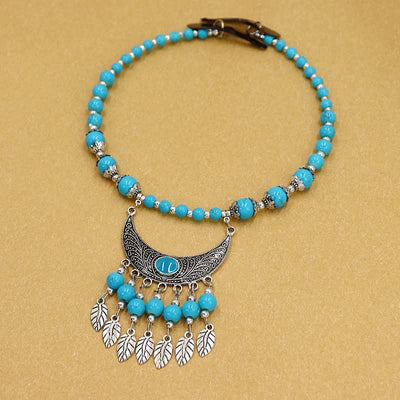Buddha Stones Tibetan Exotic Beads Tassel Hair Decoration Decorations BS 3