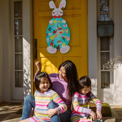 Fidtoy Conejo de Fieltro de Actividad para Pared para Niños de 1+ Decoración de Pascua