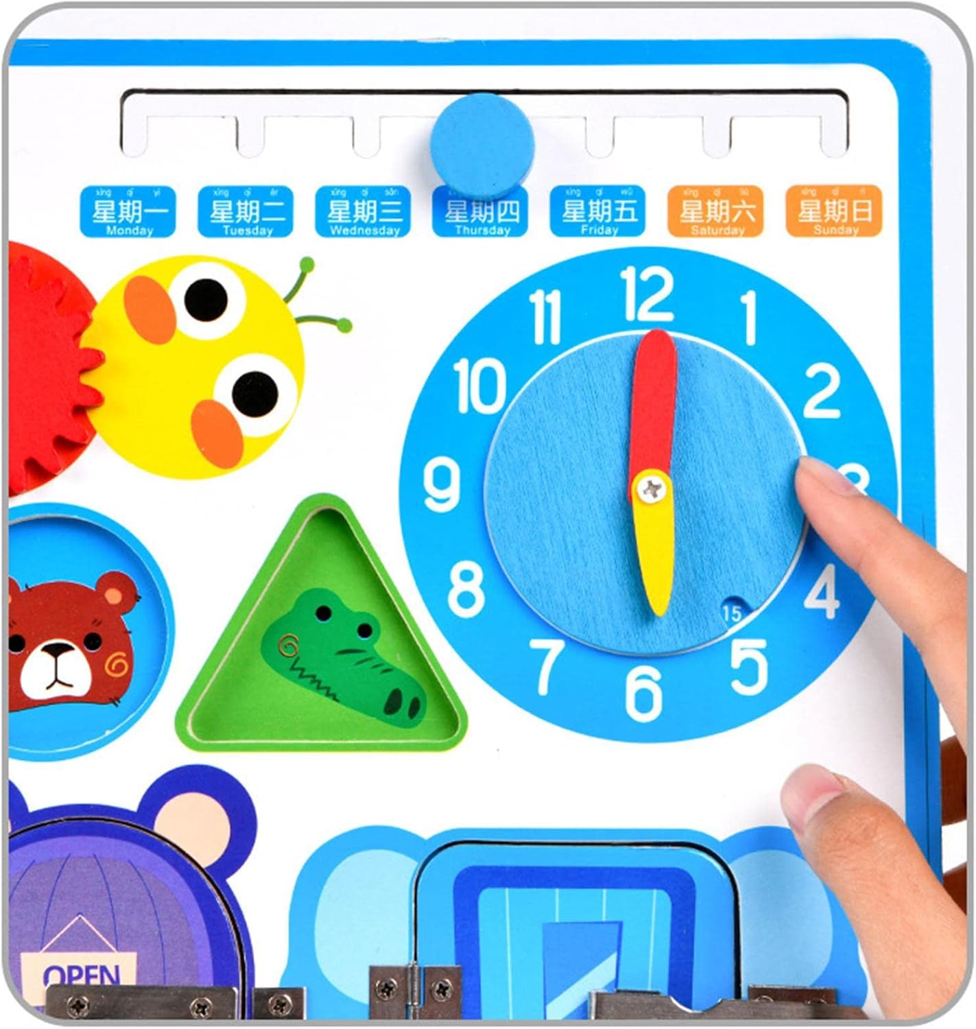 Tableros de madera, cierres, tableros de actividades de madera, tableros ocupados, tablero sensorial para niños, tablero sensorial, cierres, tablero, juguetes de aprendizaje Homraa