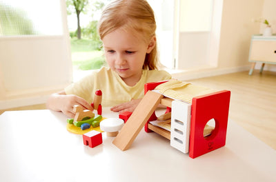 Fidtoy Casa de Muñecas Juego de Muebles de Habitación Infantil de Madera para Jugar a Simular