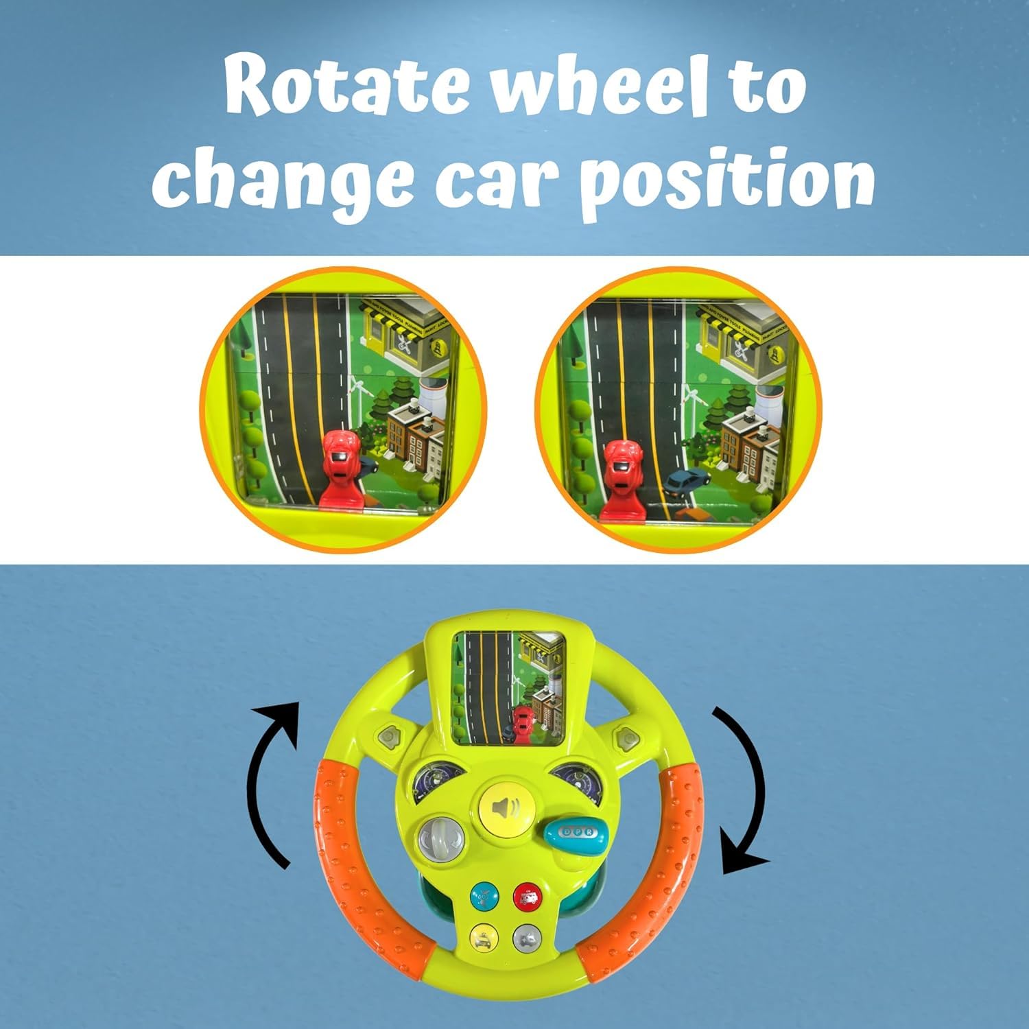 Fidtoy Little Driver Electric Steering Wheel Toy for Kids