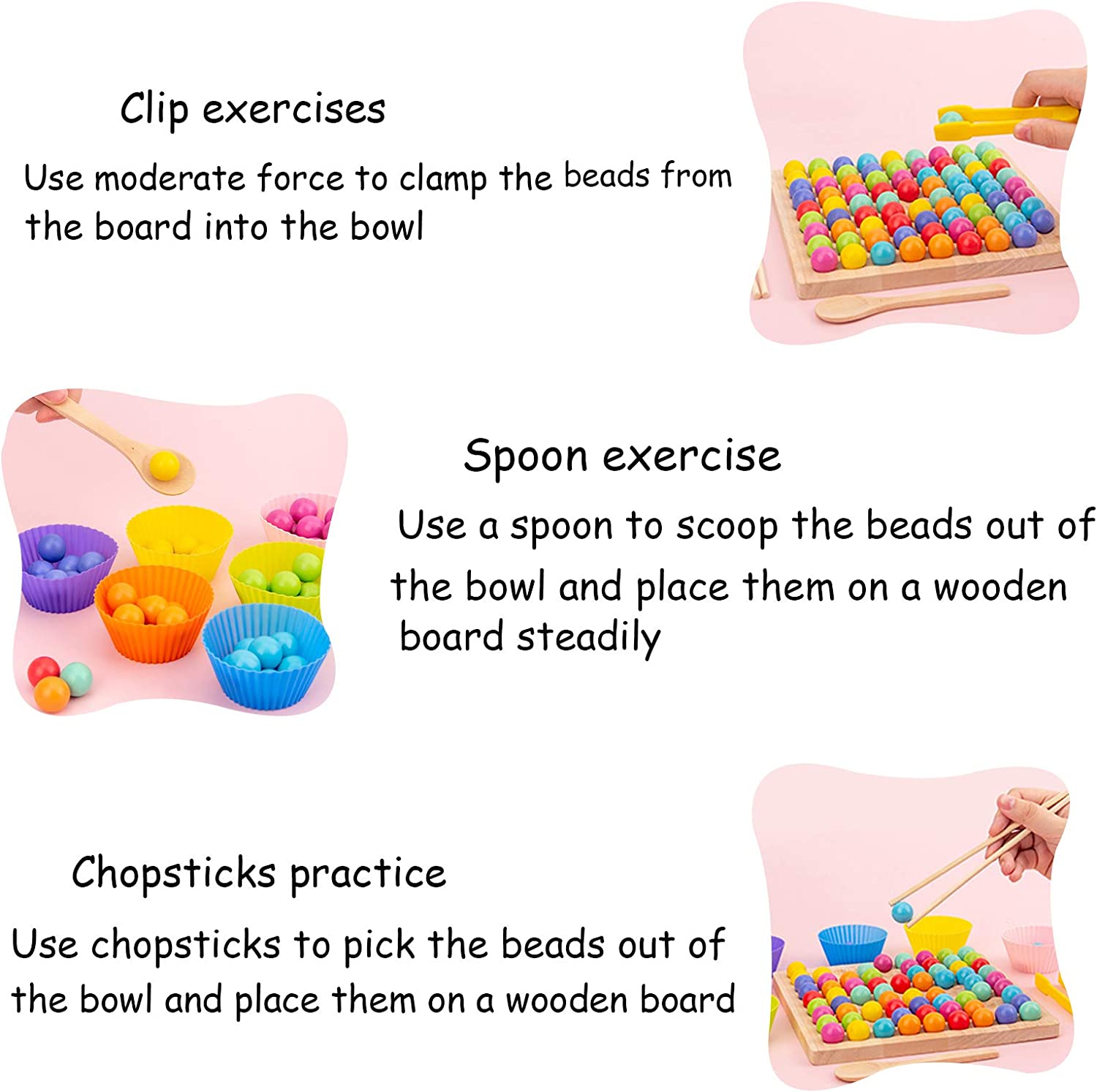 Jeu de perles en bois