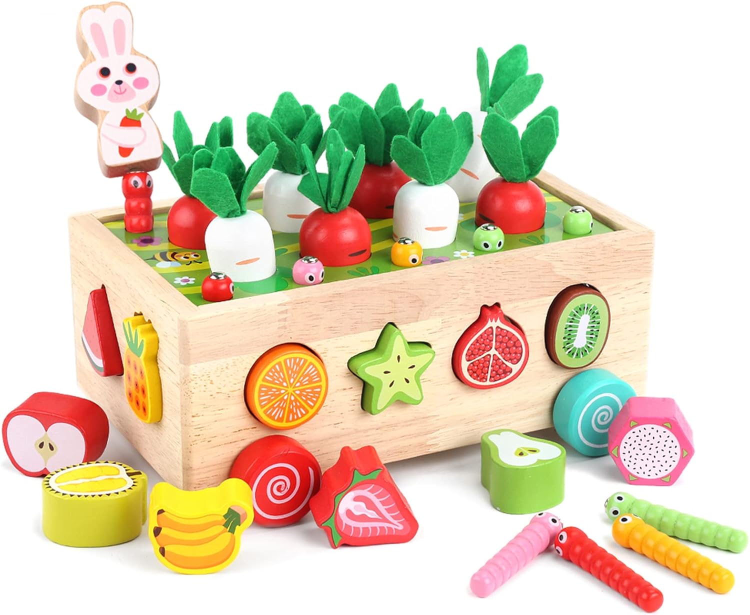 Coche inteligente de madera para aprender Fidtoy Farm Orchard
