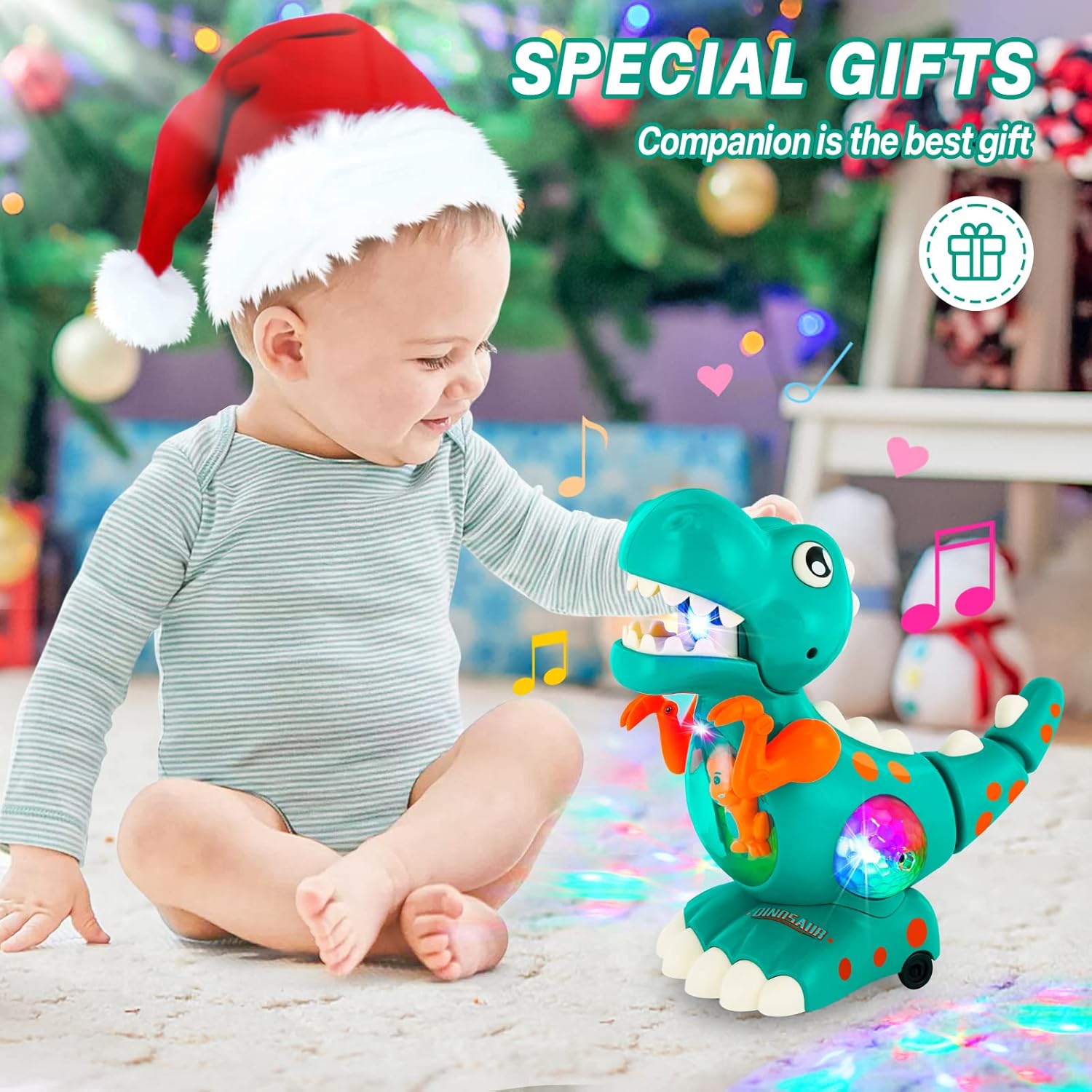Juguete de dinosaurio para bebés que gatea