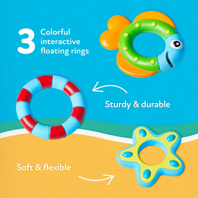 Juego de juguetes de baño de pulpo Fidtoy para niños pequeños