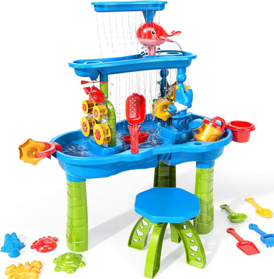 Fidtoy Water Table Play Set 3 Tier Outdoor Sand Water Toy