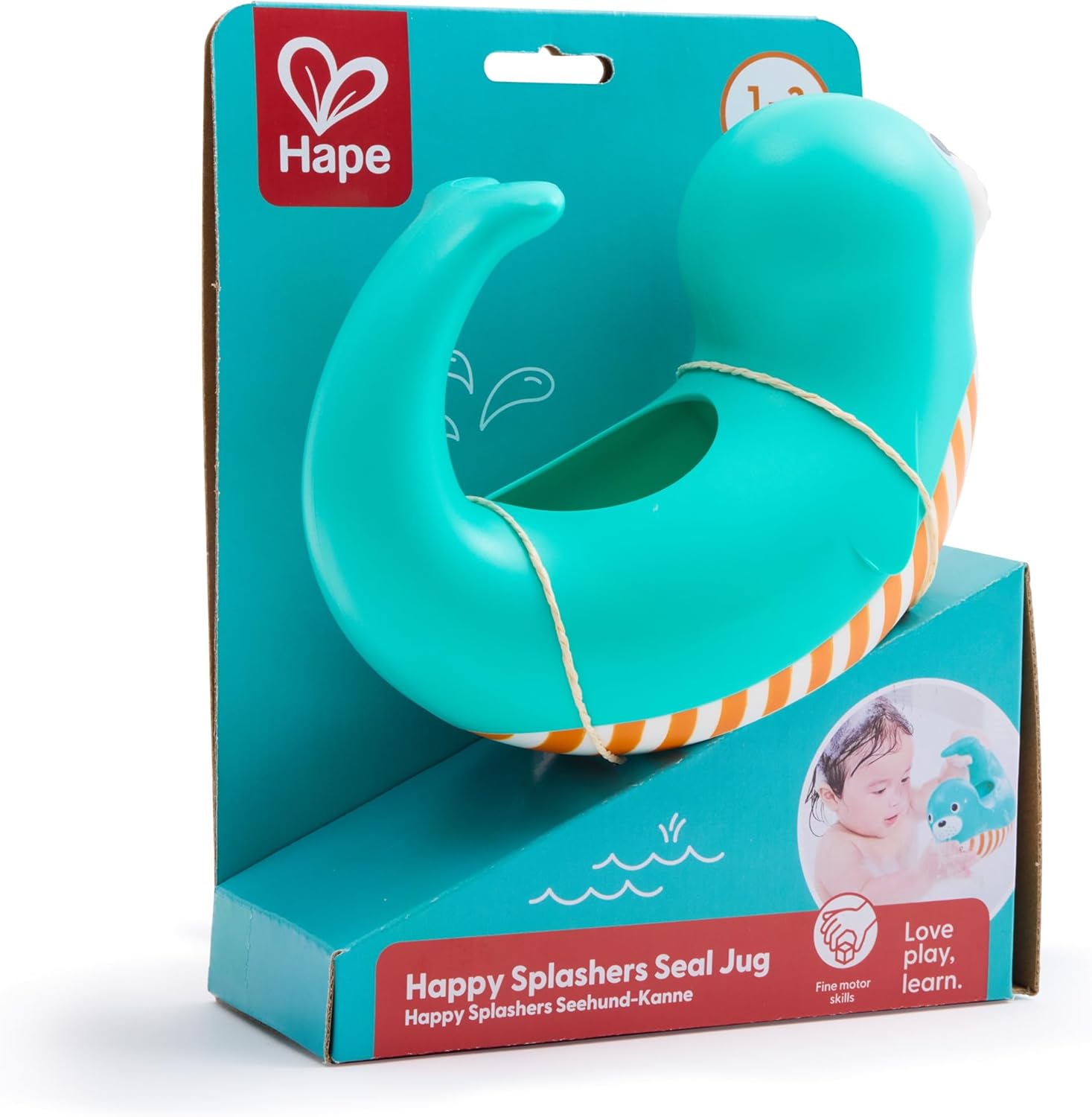 Fidtoy Seal Bath Jug Toy Toddler Water Play Pouring Toy