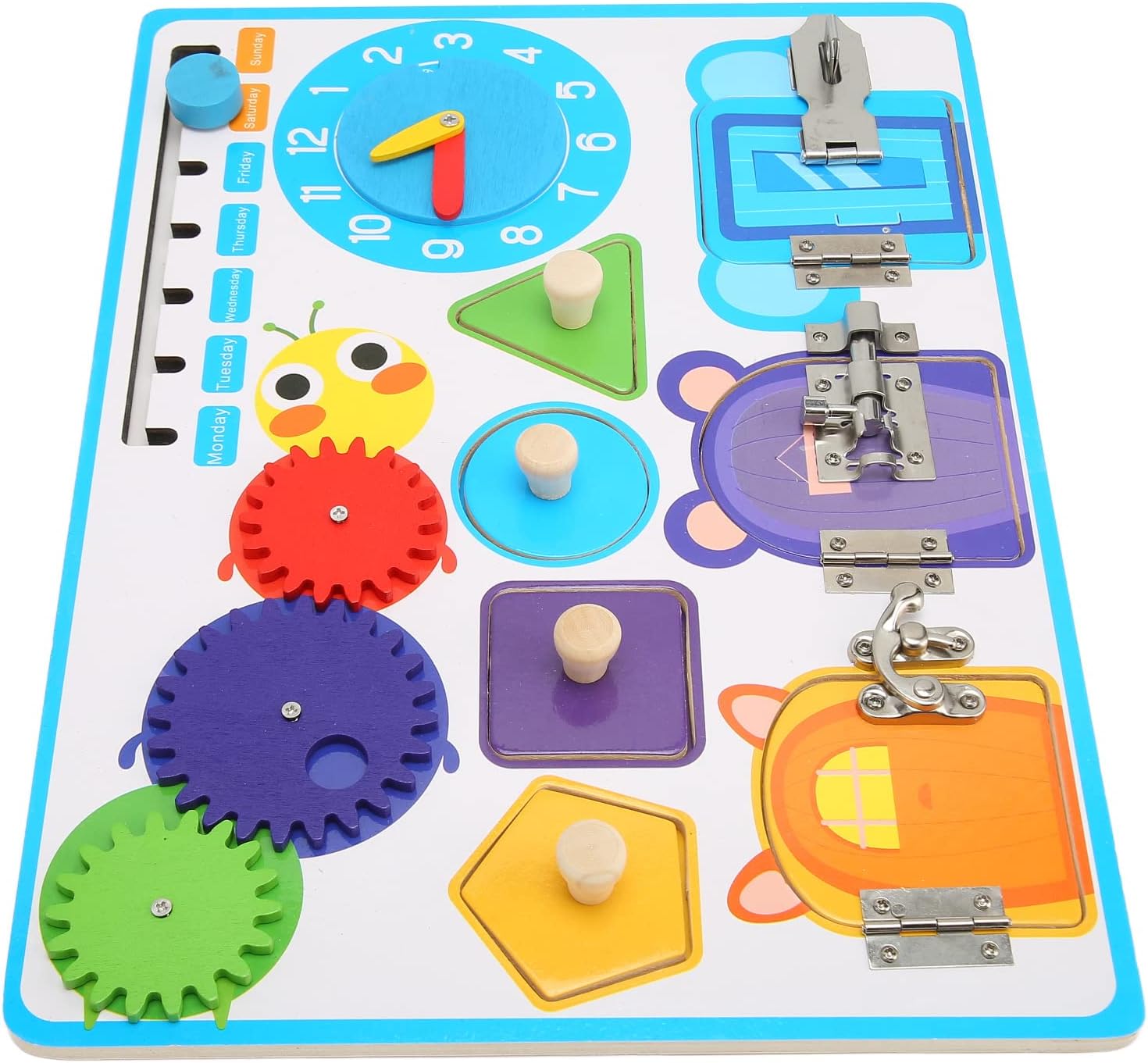 Horoper Fidget Blanket for Dementia, Seniors Fidget Board Stress Relieve Improve Coordination Calming Comforting Dementia Sensory Activities