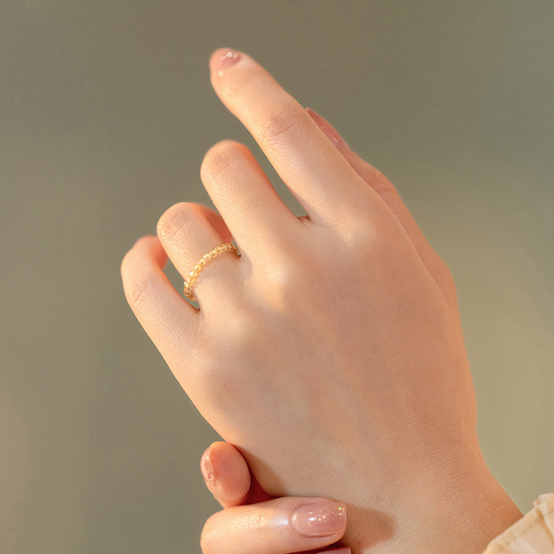 Buddha Stones Natural Citrine Happiness Prosperity Ring Ring BS 3