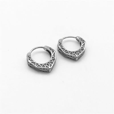 Buddha Stones Viking Hoop Titanium Steel Balance Earrings Earrings BS 8