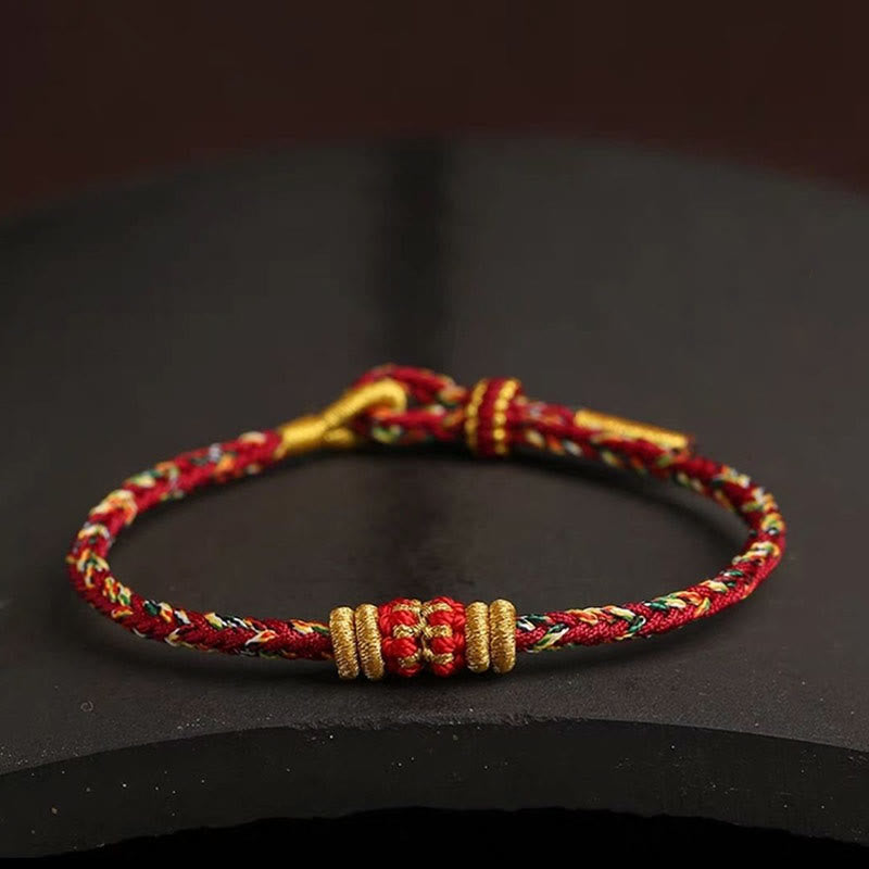 Buddha Stones Handmade Colorful Rope King Kong Knot Braided Luck Bracelet - image 2