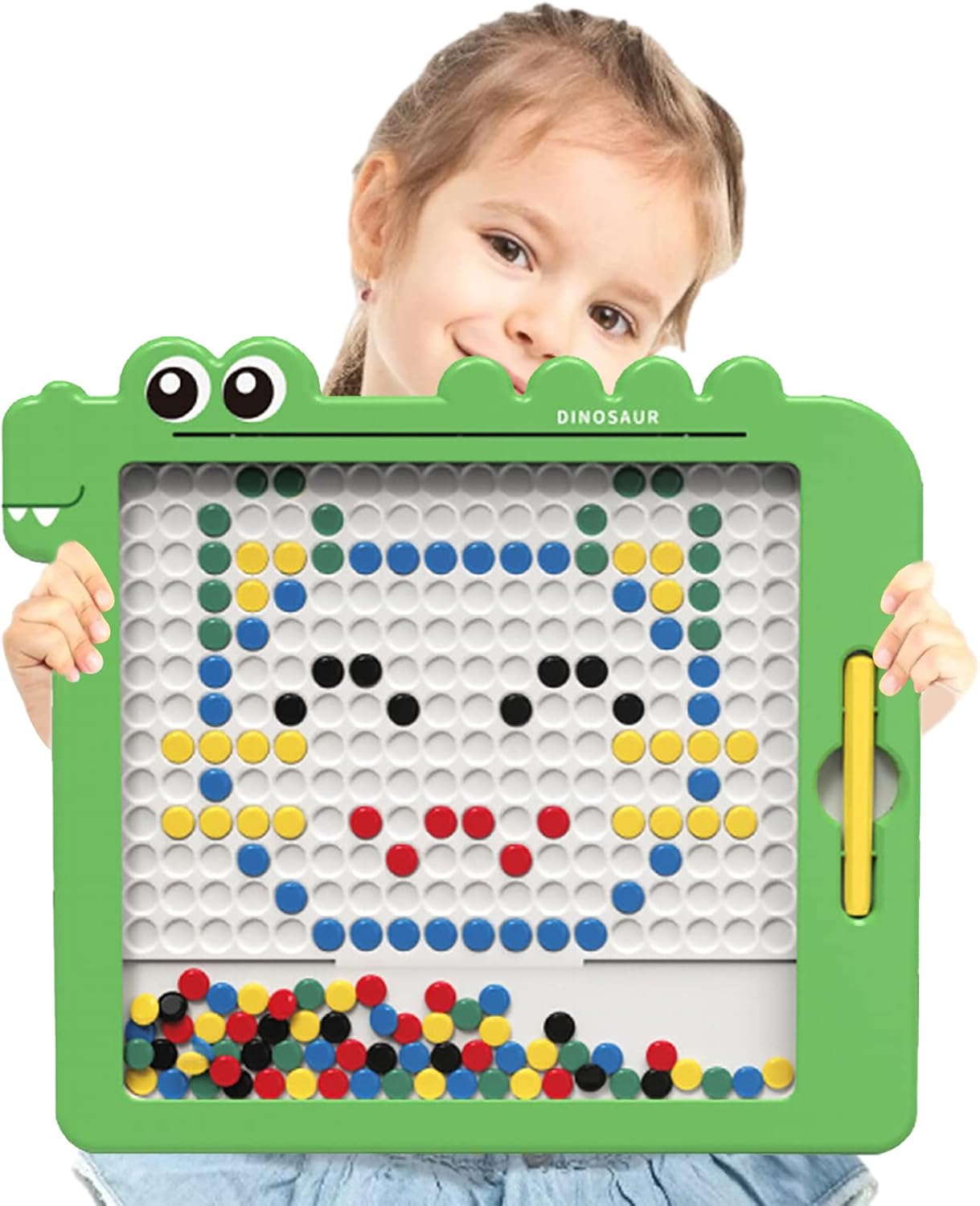 Fidtoy Magnetic Drawing Board for Kids – Montessori Art & Creative Bead Toy for Toddlers