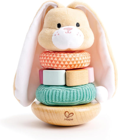 Fidtoy Bunny Stacking Toy Baby Sensory Learning Rings Toy