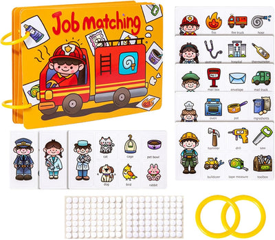 Jelly Sticker Book Toy, Travel Busy Sticker Book, Busy Kids Travel Puzzle Sticker Book - Kids Airplane Activity Sticker Book Toy for Kids, Boys, Girls, Ages 3+