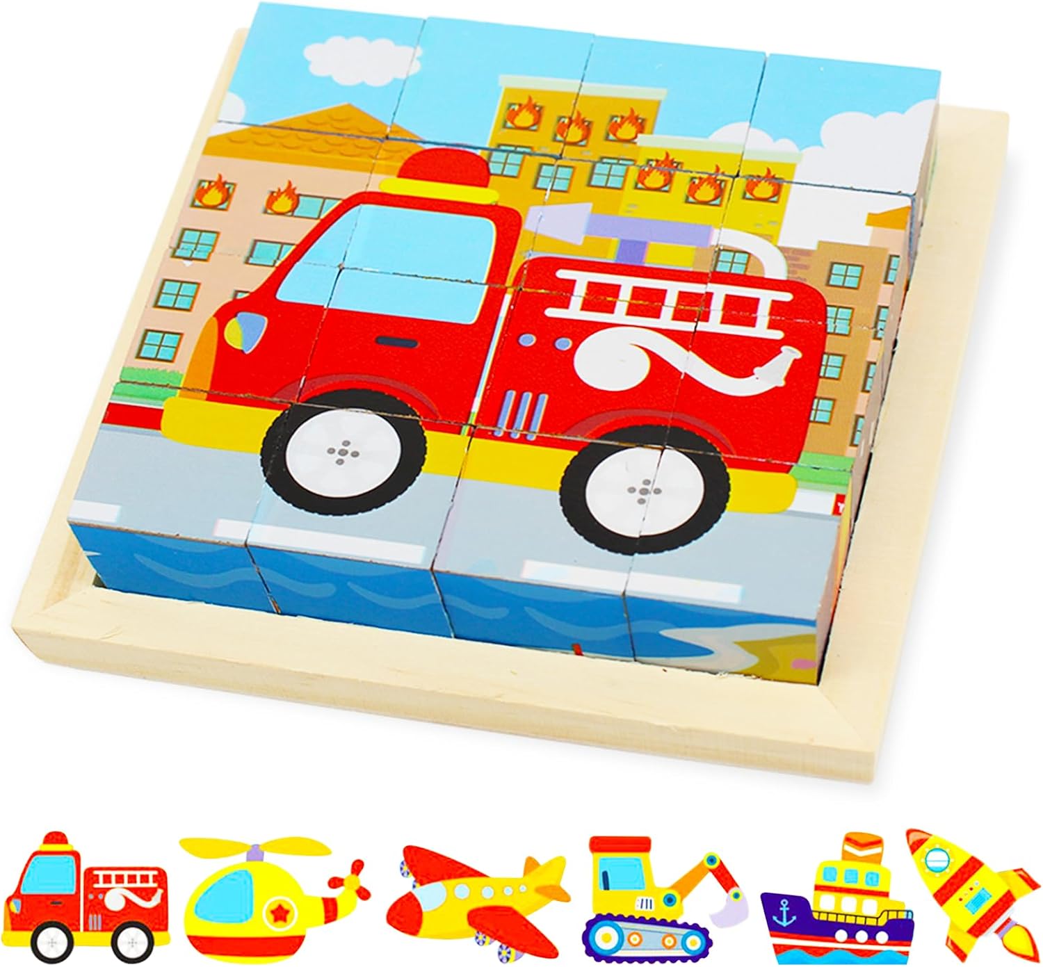 CubePuzzle – Ludique et éducatif – Puzzle 3D en bois