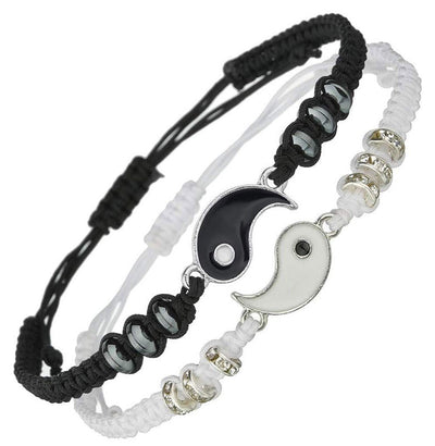 FREE Today: Everlasting Friendship Love Couple Yin Yang Necklace Bracelets Set FREE FREE 1