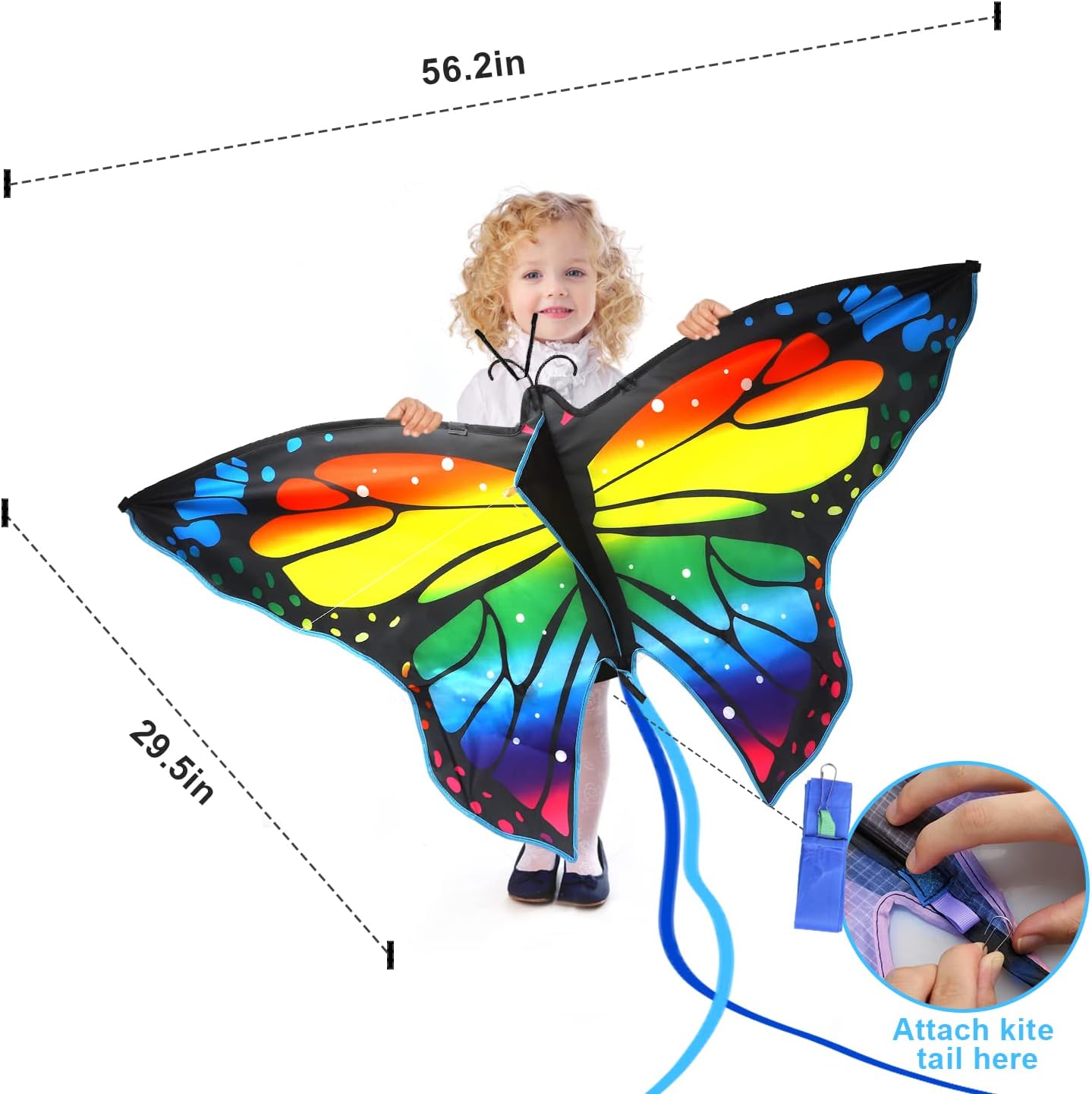 Fidtoy Butterfly Kite for Kids and Adults Easy to Fly
