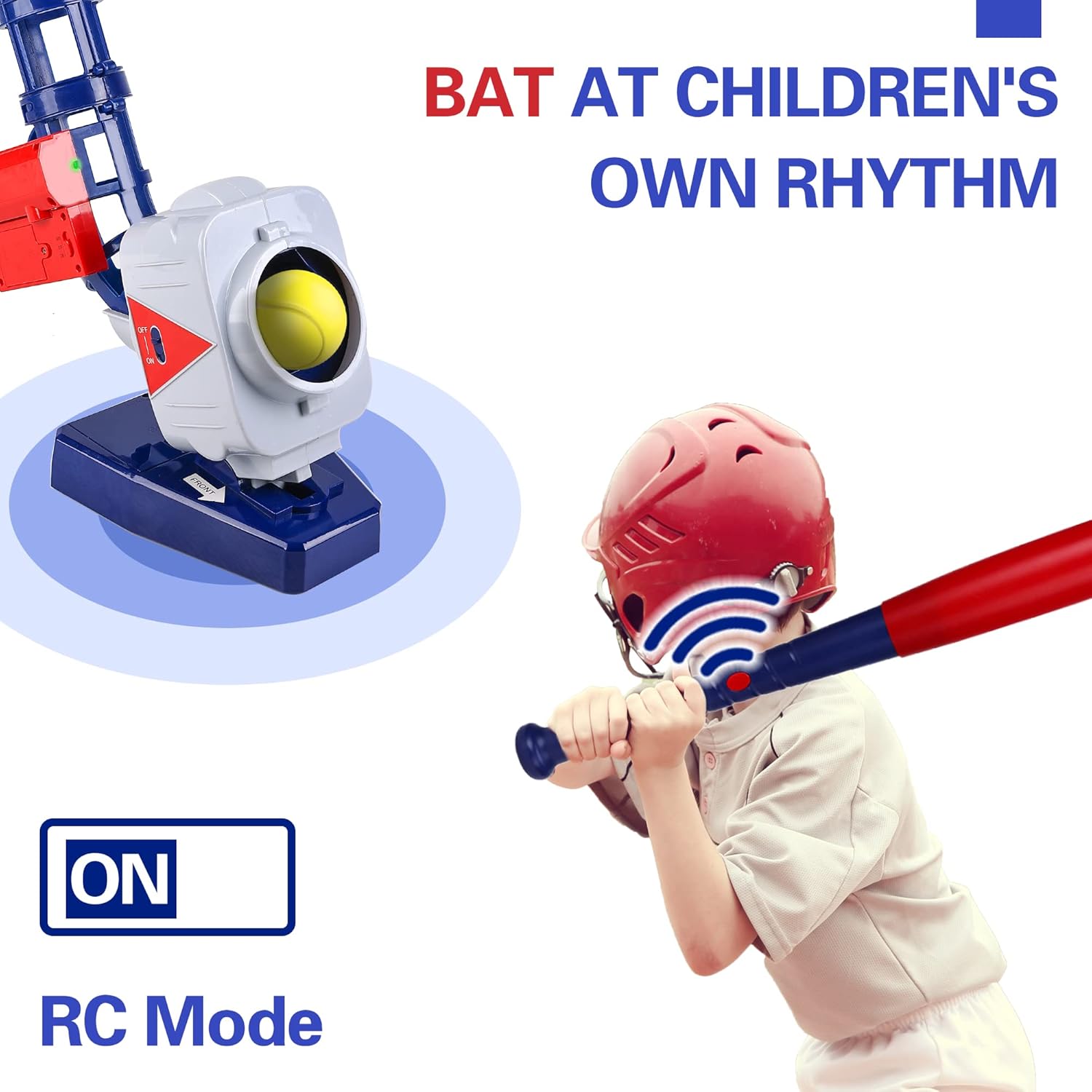 Fidtoy 2 in 1 RC Baseball and Tennis Pitching Set