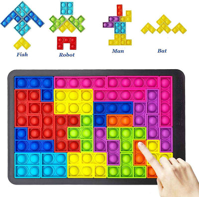 Montessori Australia TetrisPOP™ 2-in-1 Fidget Pop Puzzle