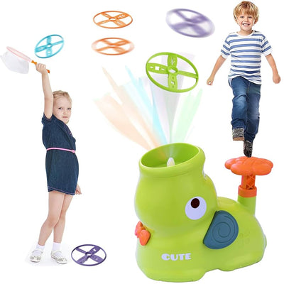Juguete lanzador de discos voladores de ballena Fidtoy con redes de captura
