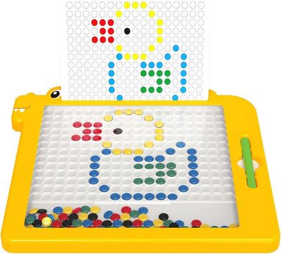 Fidtoy Magnetic Drawing Board for Kids – Montessori Art & Creative Bead Toy for Toddlers