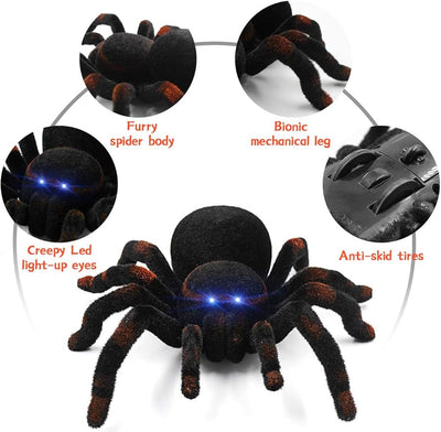 Fidtoy Remote Control Tarantula Spider Toy – Realistic Moving Spider for Kids 8+