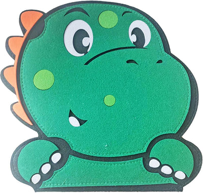 Libro de fieltro silencioso - Libro ocupado preescolar de dinosaurio de fieltro para niños pequeños | Carpeta de actividades de aprendizaje preescolar para niños pequeños y libro de juguetes de Fiaoen