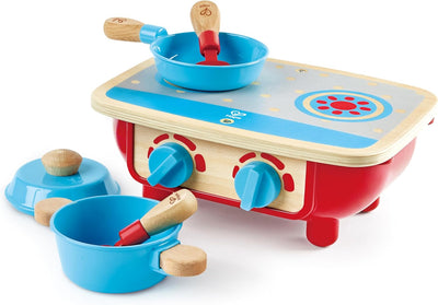 Fidtoy Wooden Pretend Play Kitchen Cooking Set for Toddlers 18M+