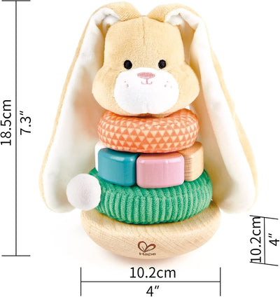 Fidtoy Bunny Stacking Toy Baby Sensory Learning Rings Toy
