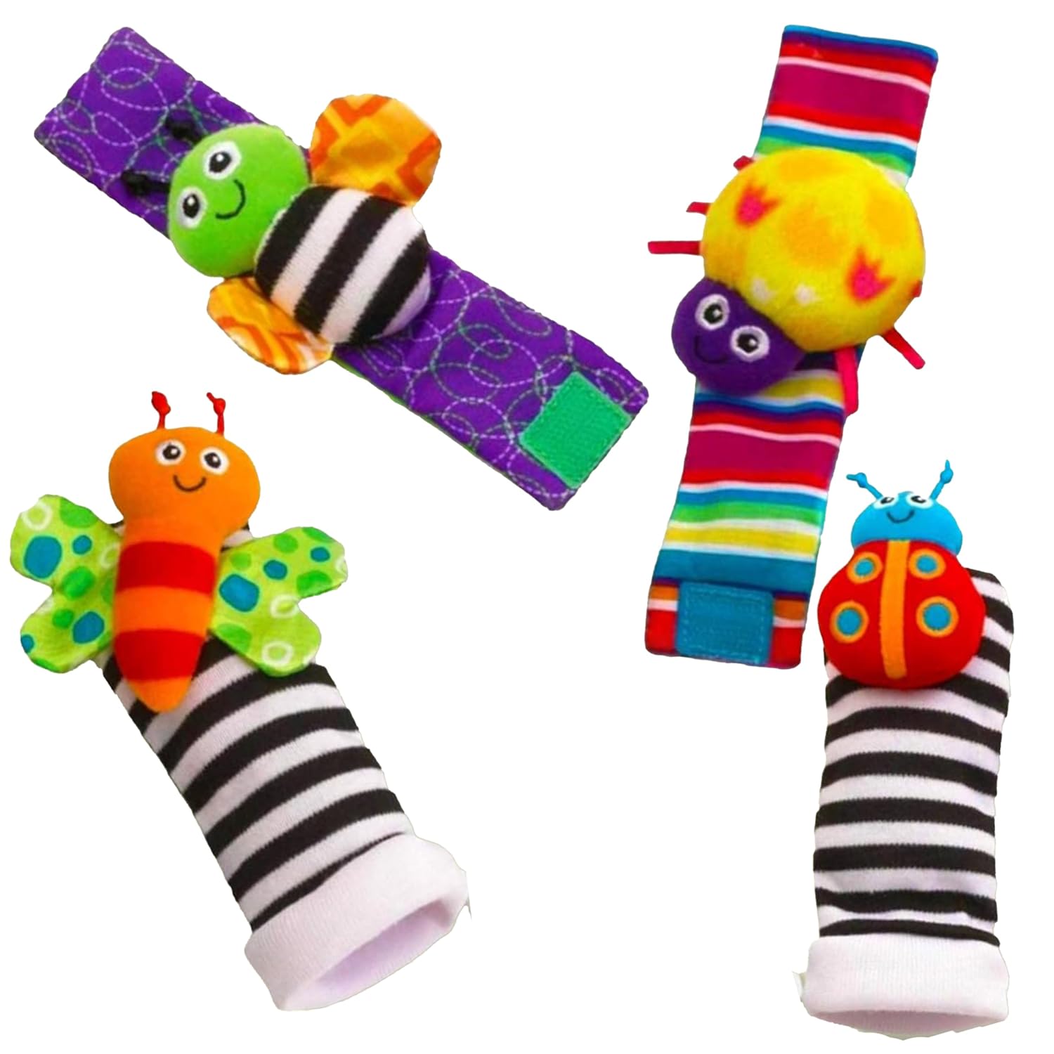 Juego de sonajeros para muñecas y pies de bebé Fidtoy